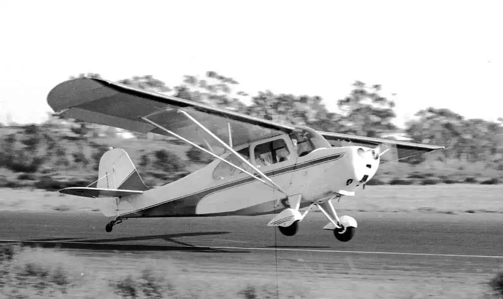 The Aeronca plane similar to the one Mona Sager flew when she was in her teens – 
