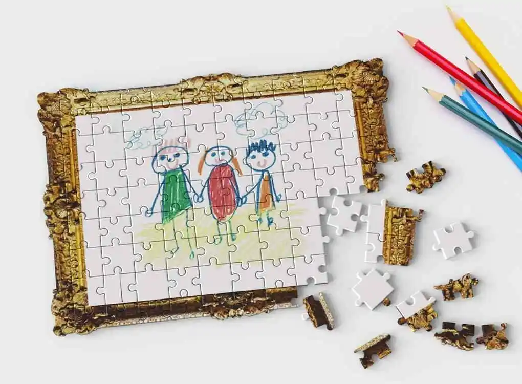 Personalized Drawing Jigsaw Puzzle - Best Christmas Gift Ideas for Seniors