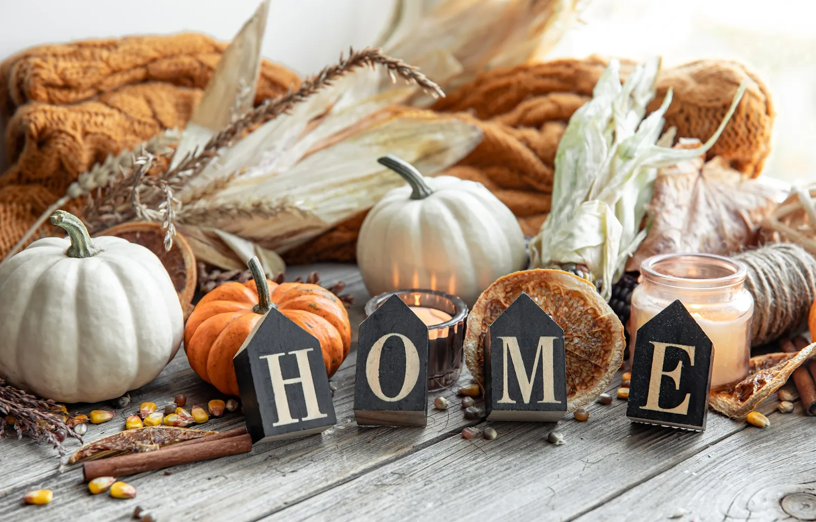 Autumn activities at home in Canada