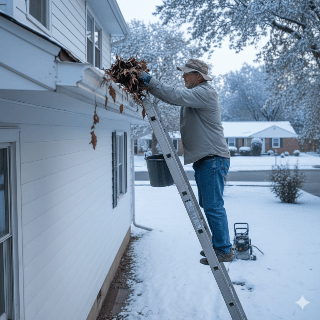 Can I Clean Gutters Myself Safely During Winter In Canada