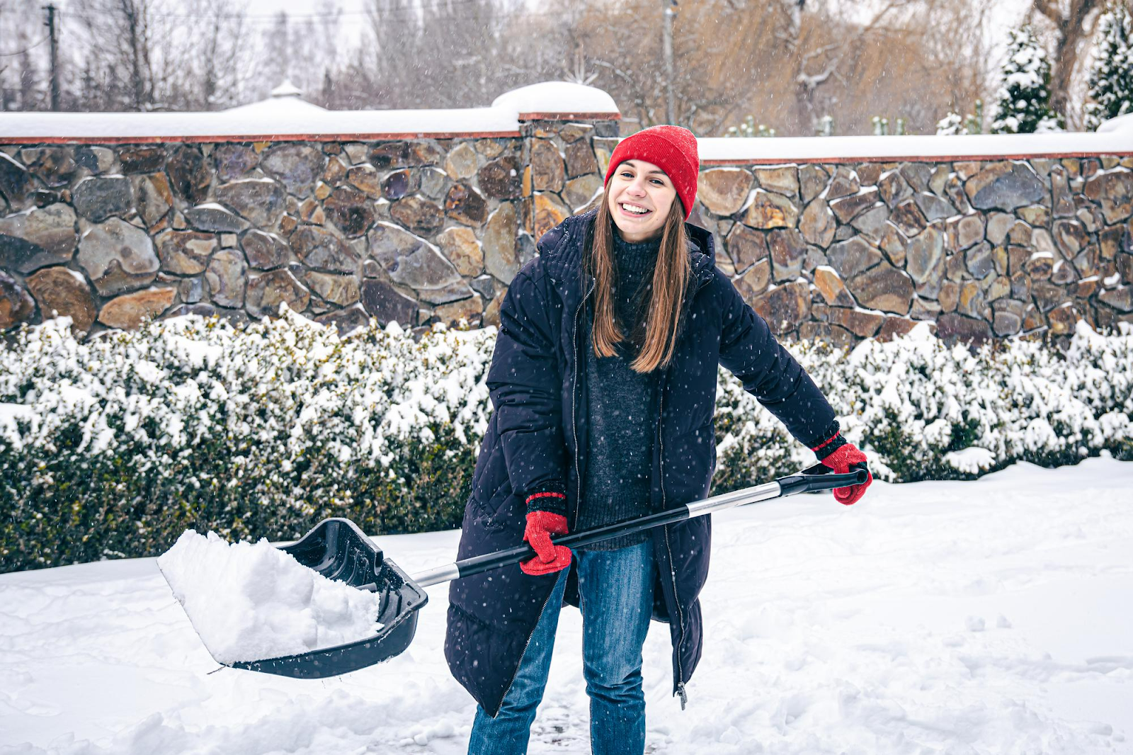 Is it better to shovel snow or leave it in winter in Canada