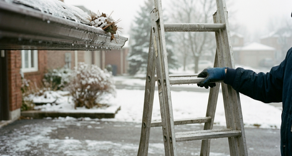 Understanding the risks of winter gutter cleaning