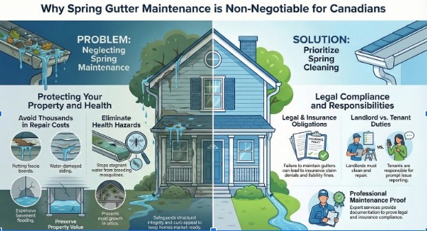 Top 5 Reasons Spring Gutter Cleaning In Canada Is Not Optional