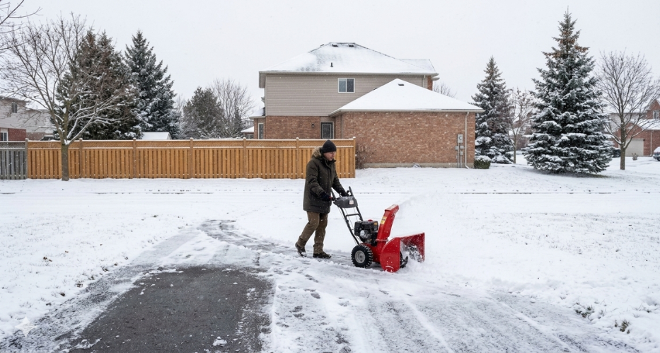 Understanding whether a snow blower can break ice in Canada