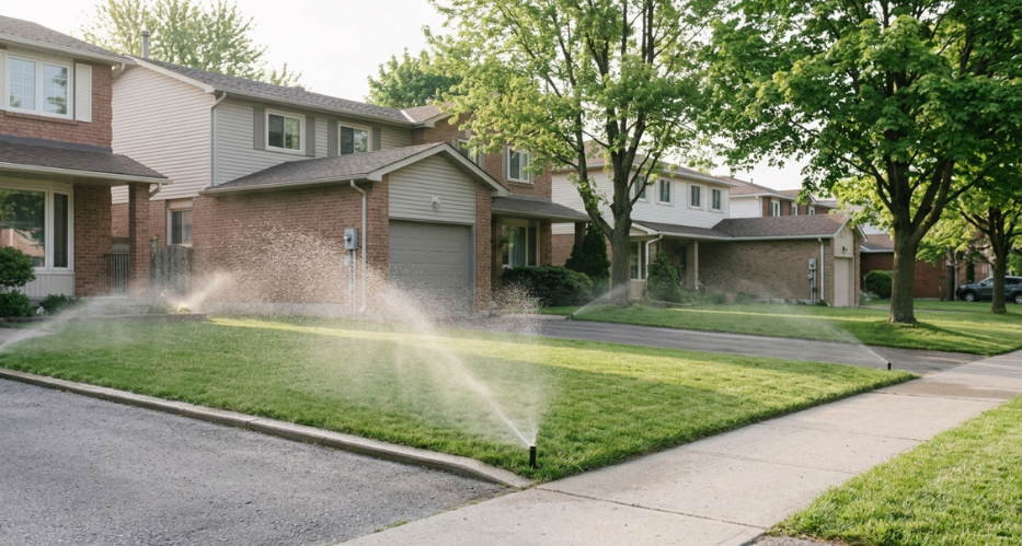 When to stop watering a lawn in Canada